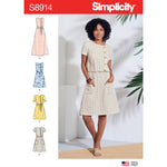 Simplicity 8914 - Elasticated Waist Dress