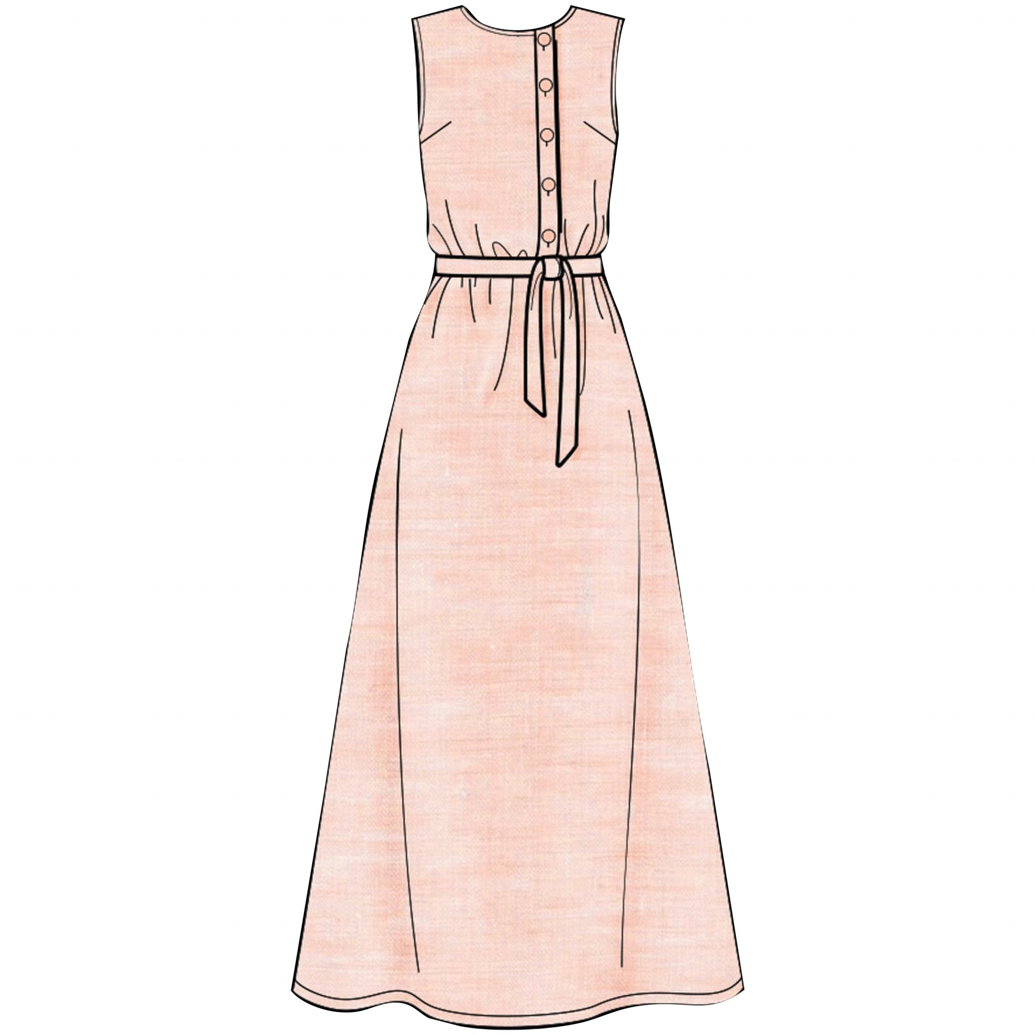 Simplicity 8914 - Elasticated Waist Dress