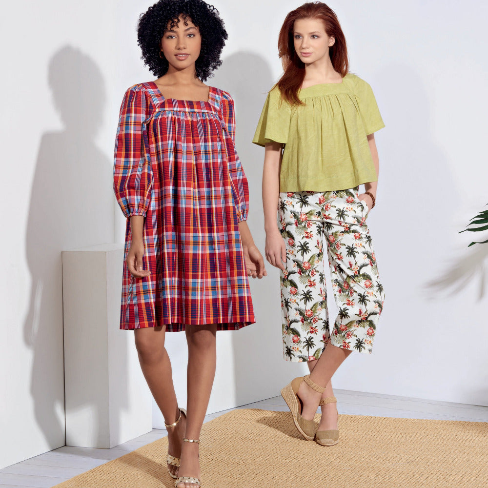 Simplicity 8926 - Dress, Tops, and Pants