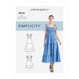 Simplicity 9141 - Cynthia Rowley Dress with Shirred Bodice