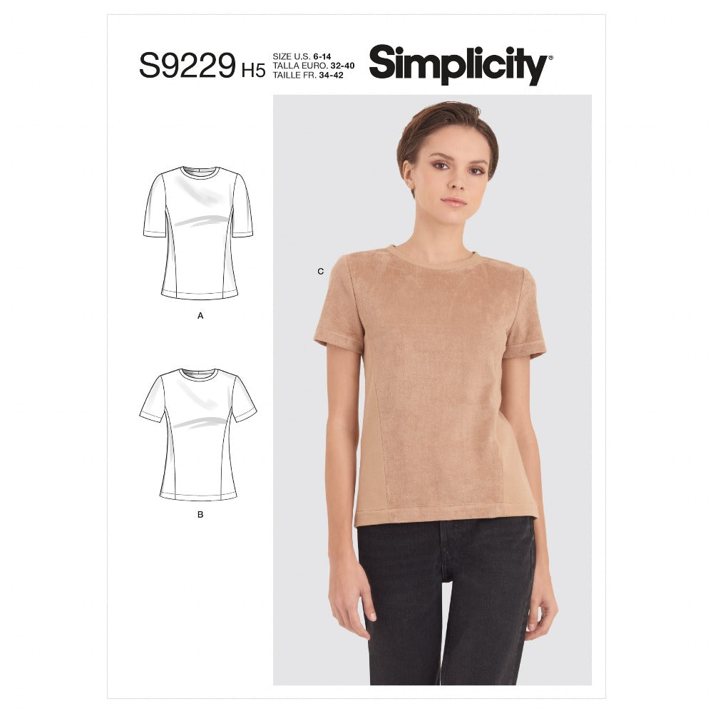 Simplicity 9229 - Misses' Knit Tee Shirt