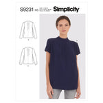 Simplicity 9231 - Misses' Pleated Blouses