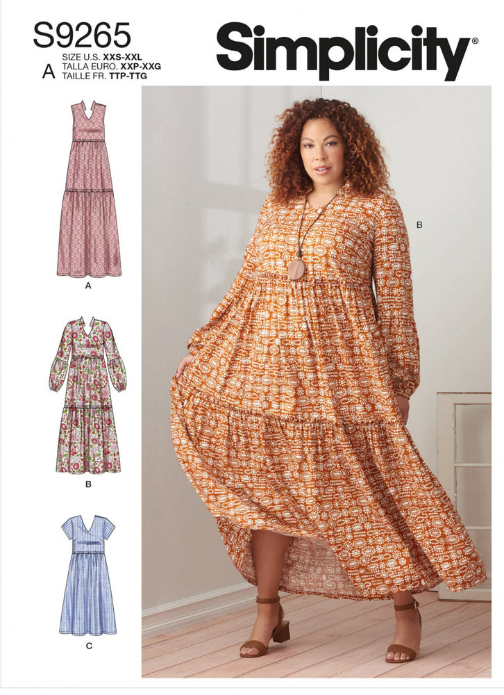 Simplicity 9265 - Tiered Dresses