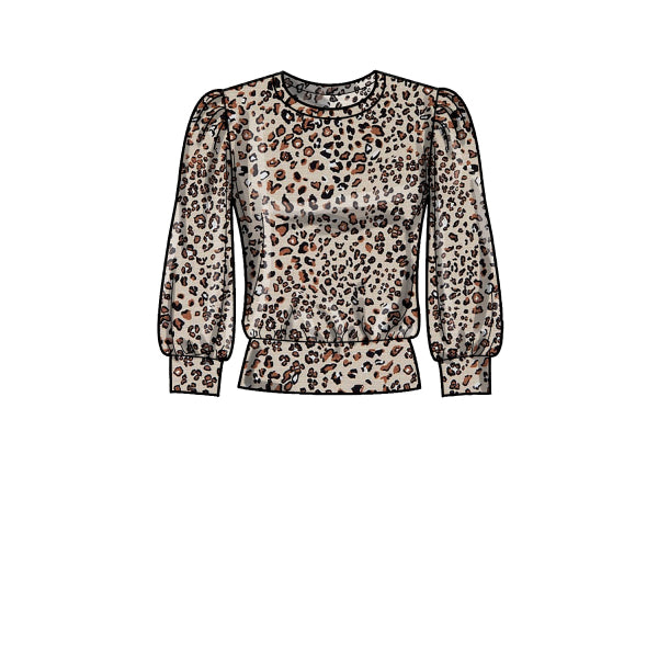 Simplicity 9385 - Misses' Knit Tops