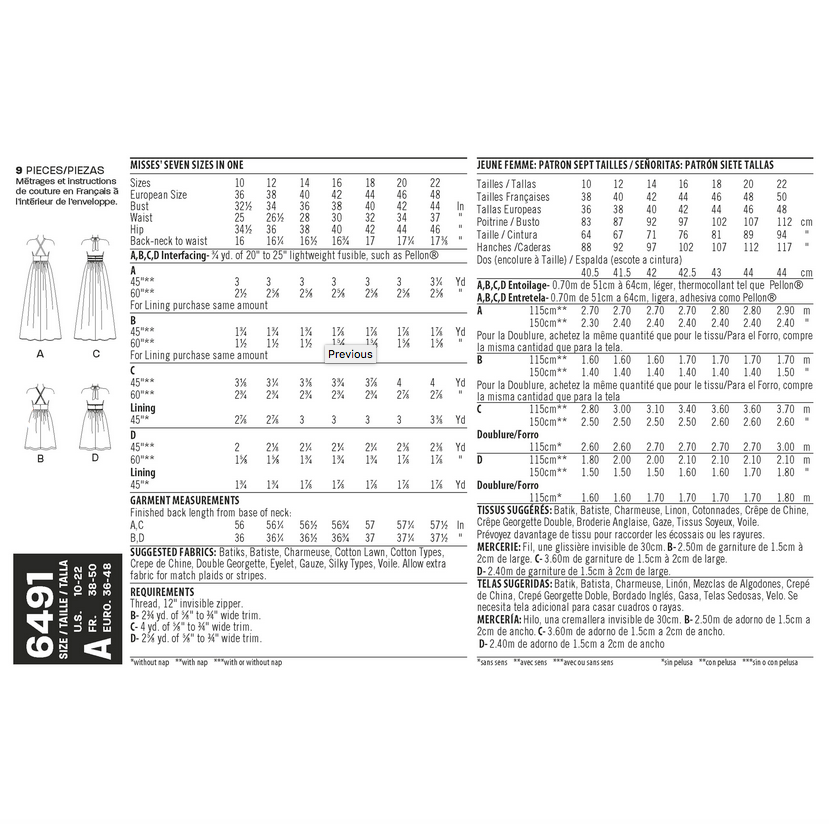 New Look Women's 6491 - Maxi Dress