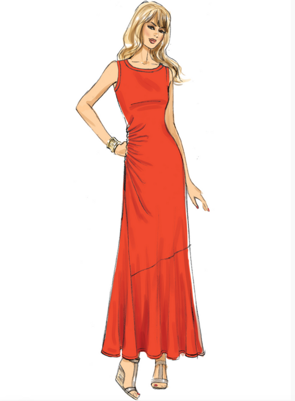 Butterick 6680 - Flared Hem Dress