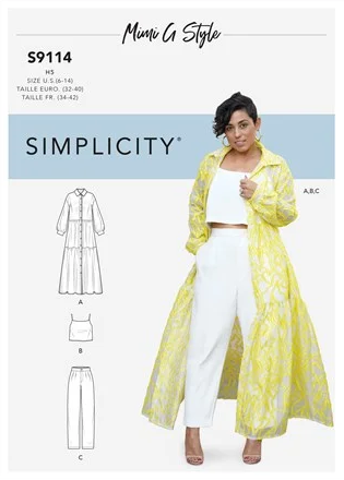 Simplicity 9114 - Dress Jacket, Top and Trousers by Mimi G – Ray