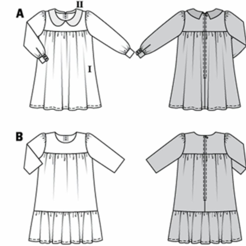 Burda Kids 9305 - Girl's Dress