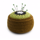 crochet kiwi fixing weight or pin cushion 