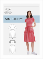 Simplicity 9136 - Raglan Dress