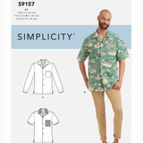 Simplicity Men's 9157 - Shirt with Sleeve Variations