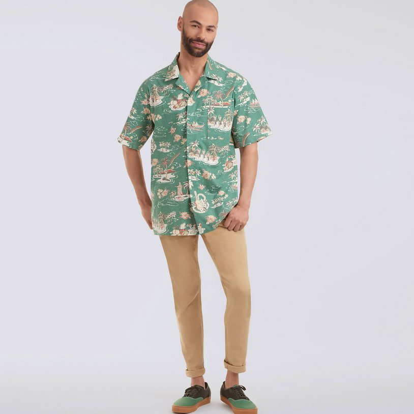 Simplicity Men's 9157 - Shirt with Sleeve Variations