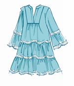 McCall's 8090 - Tiered Flounce Dress #MarinaMcCalls
