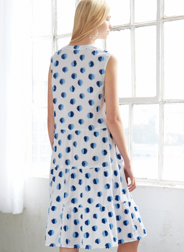 McCall's 8090 - Tiered Flounce Dress #MarinaMcCalls