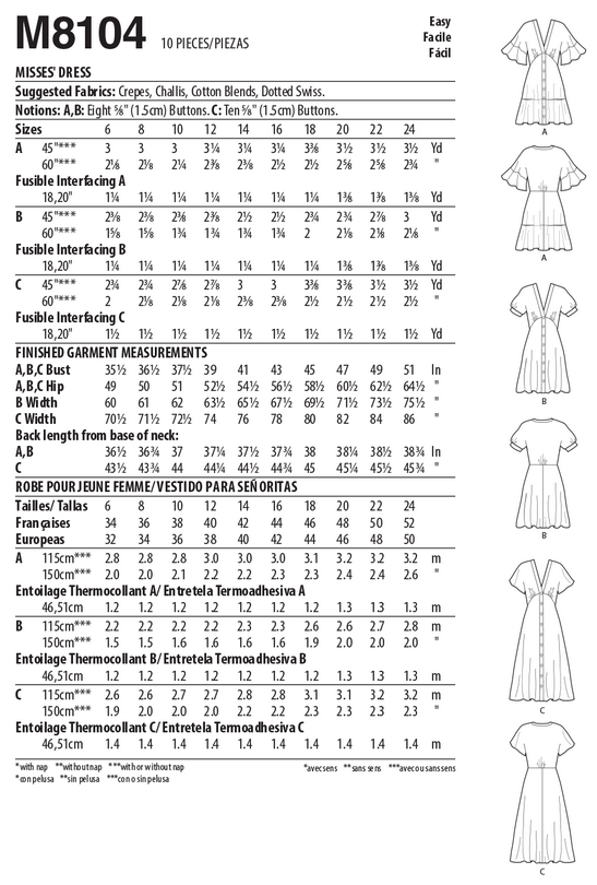 McCall's 8104 - Misses' Dresses #DawnMcCalls