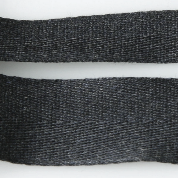 Cotton Herringbone Tape - 010 Dark Charcoal