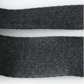 Cotton Herringbone Tape - 010 Dark Charcoal