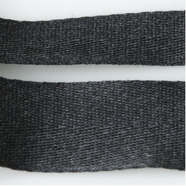Cotton Herringbone Tape - 010 Dark Charcoal
