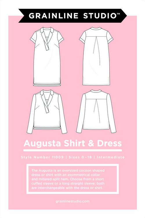 Grainline Studio - Augusta Shirt and Dress - Sizes 4-34