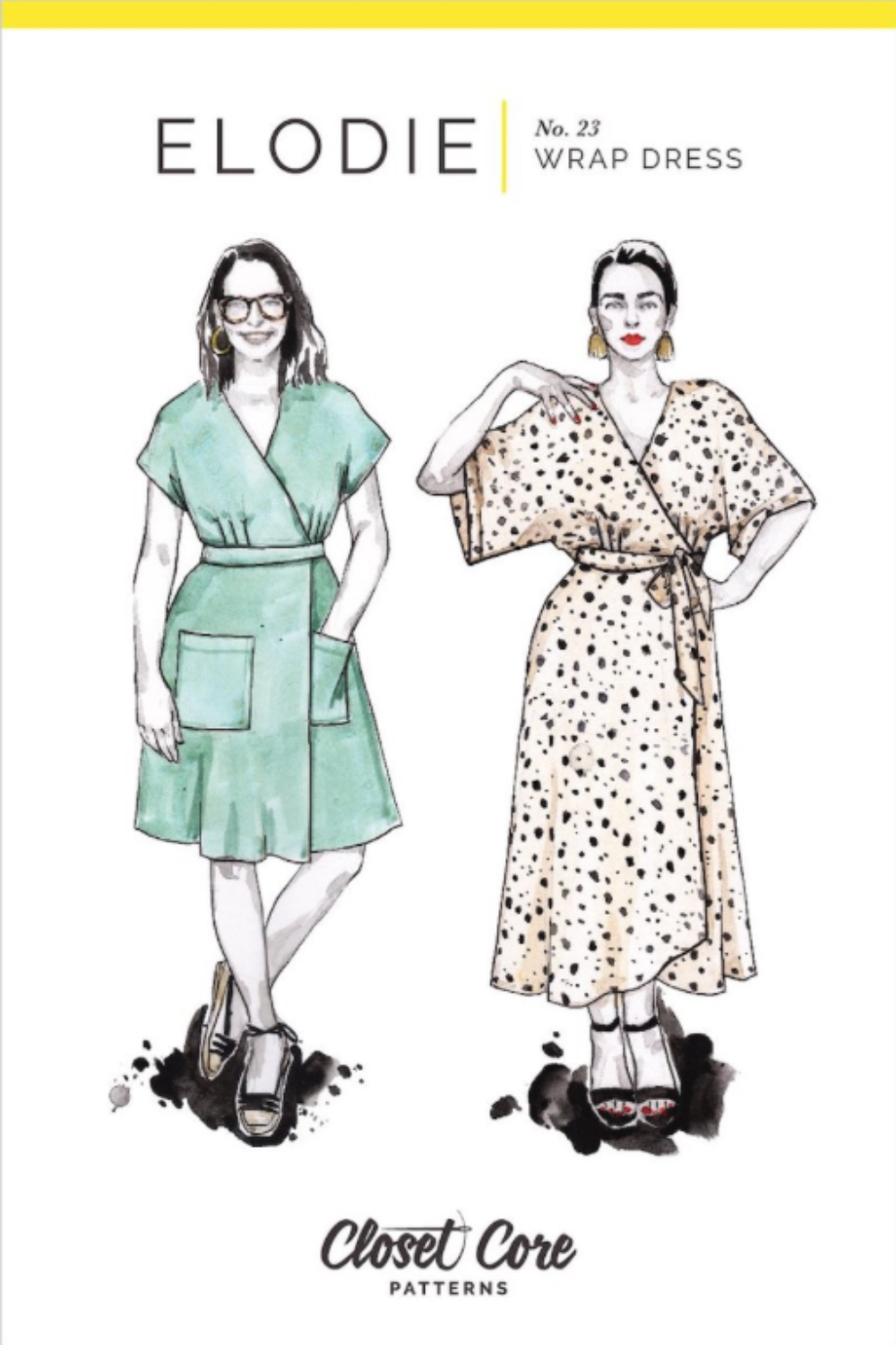 Closet Core Patterns - Elodie Wrap Dress