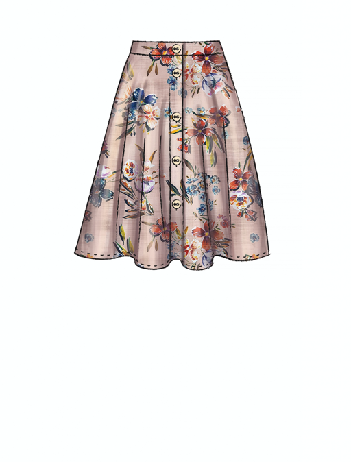 McCall's 7981 - Buttoned Skirt