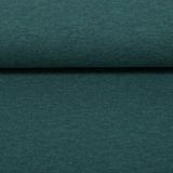 dark green melange cotton jersey stretch fabric