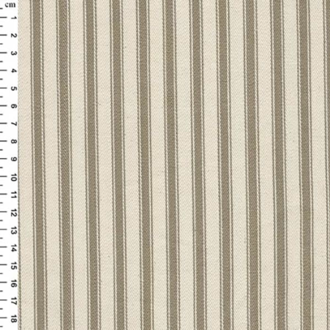 Cotton Ticking - Taupe