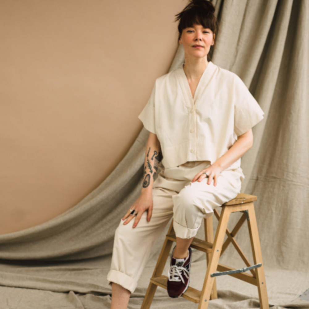 Birgitta Helmersson - Zero Waste Cropped Shirt - Size One - PDF Pattern