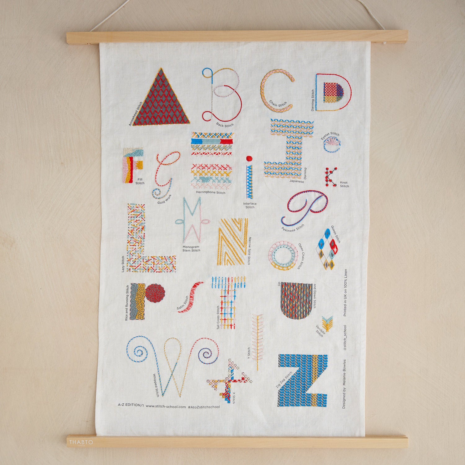 Stitch School - A-Z Embroidery Sampler
