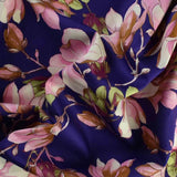 Luxury Printed Cotton Lawn - Martinique - Purple and Pink