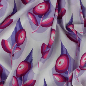 Luxury Printed Cotton Lawn - Savoy - Lilac