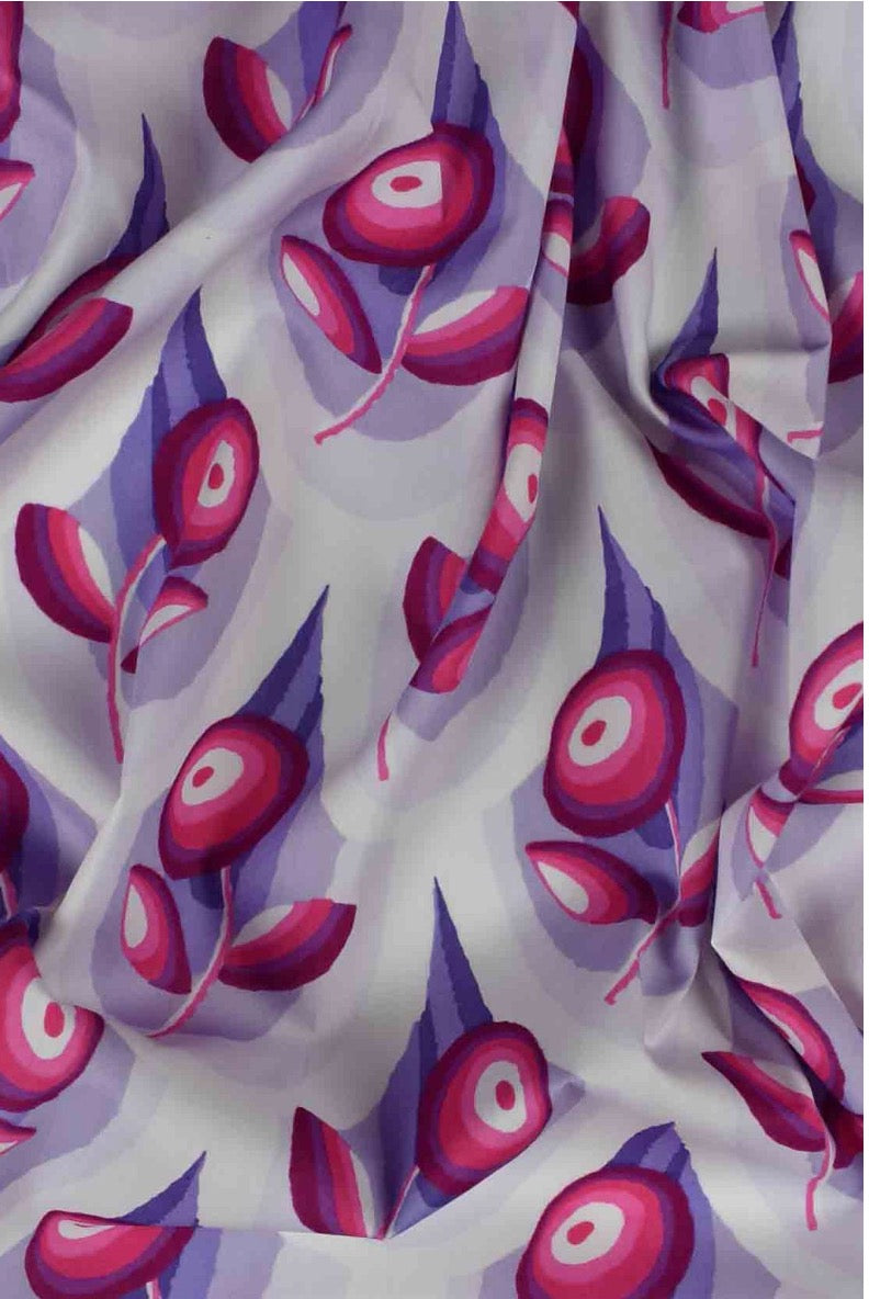 Luxury Printed Cotton Lawn - Savoy - Lilac
