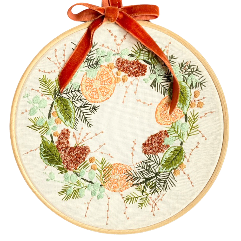 Wild Wreath Modern Embroidery Kit