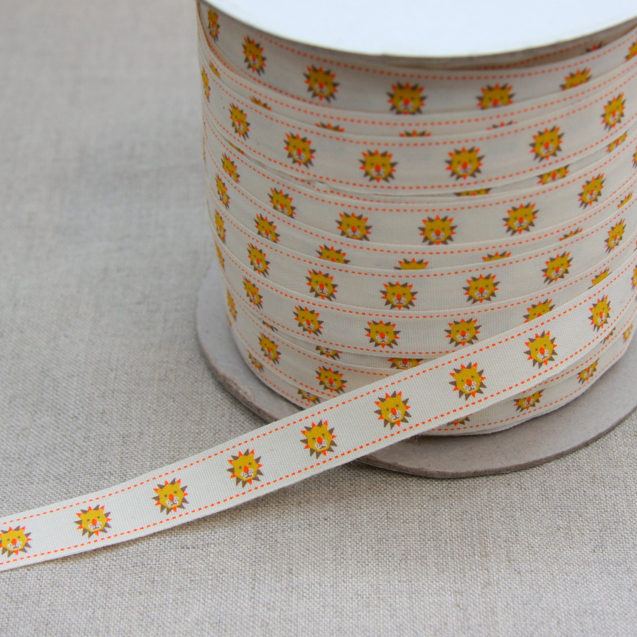 Yeon Lee's Zoo Lion Ribbon - By The Metre