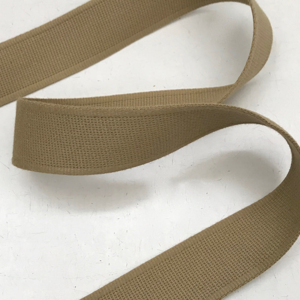 Cotton Strap Webbing 30mm - Antelope Beige