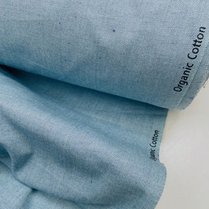 Organic Cotton Crossweave - Aquamarine