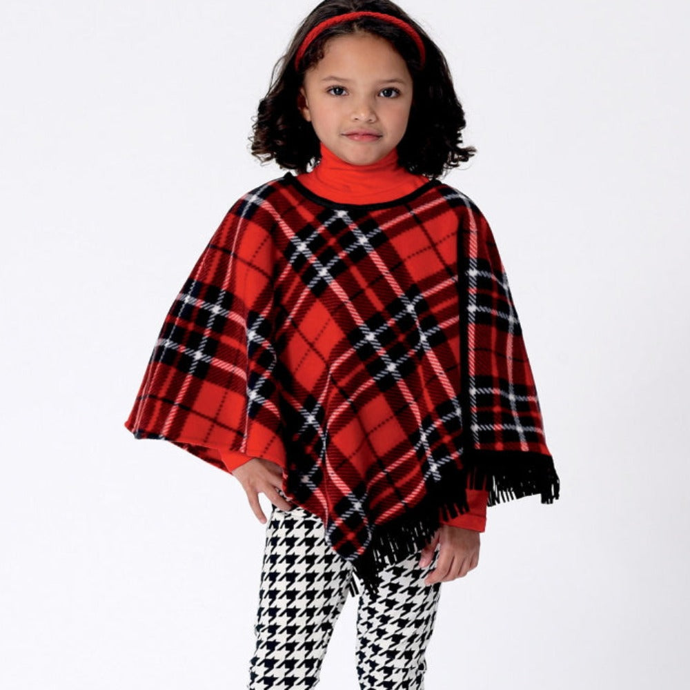Butterick Children 6373 - Girl's Cape & Poncho