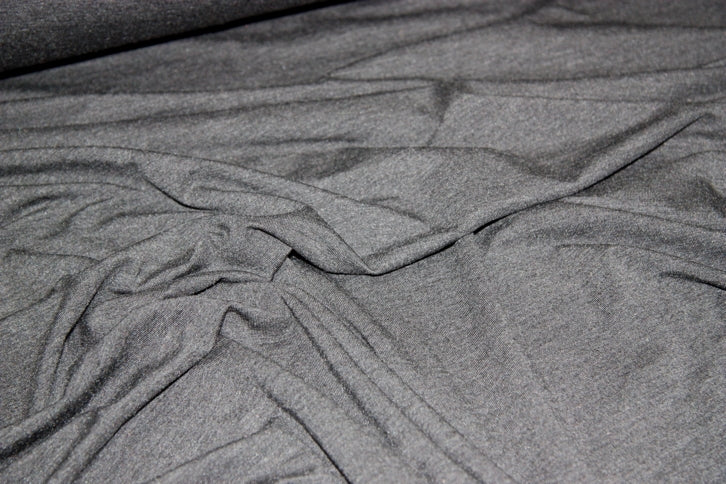 Buy Ponteroma Jersey Fabric - Charcoal Marl Stretch - 150cm Wide