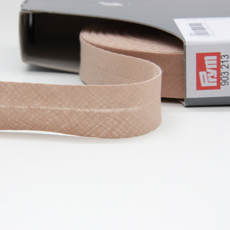 Prym Cotton Bias Binding 20mm - 213 Sand