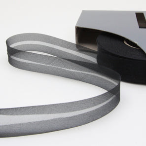 Prym Organza Bias Binding 20mm - 600 Black