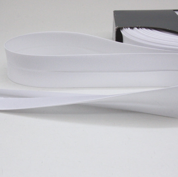 Prym Satin Bias Binding 30mm - 310 White