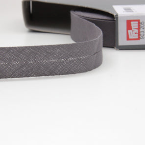 Prym Cotton Bias Binding 20mm - 205 Anthracite
