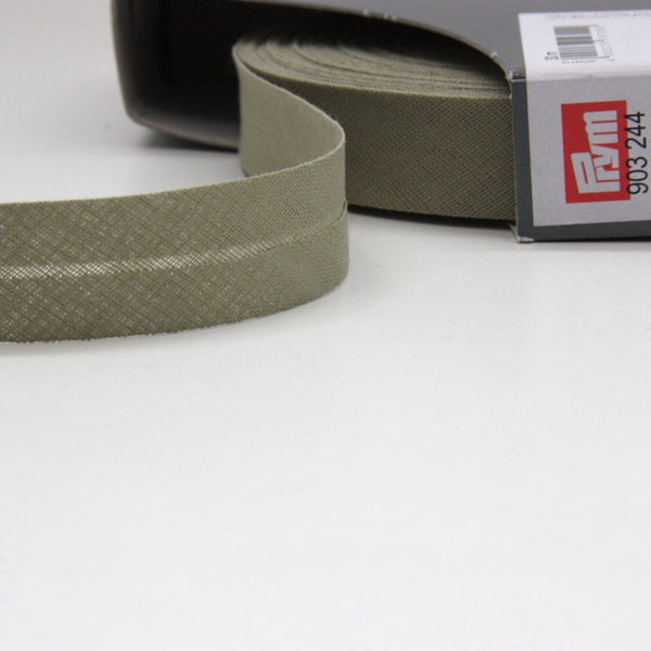 Prym Cotton Bias Binding 20mm - 244 Khaki