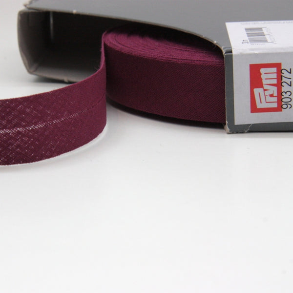 Prym Cotton Bias Binding 20mm - 272 Blackberry