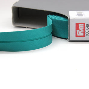 Prym Satin Bias Binding 20mm - 649 Turquoise