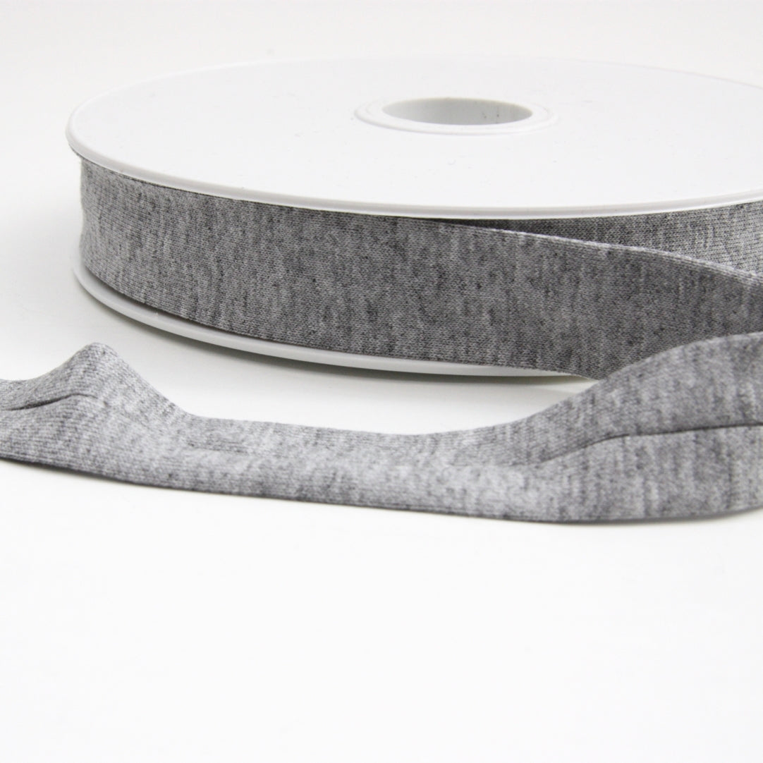 Viscose Jersey Binding 20mm - Grey Marl