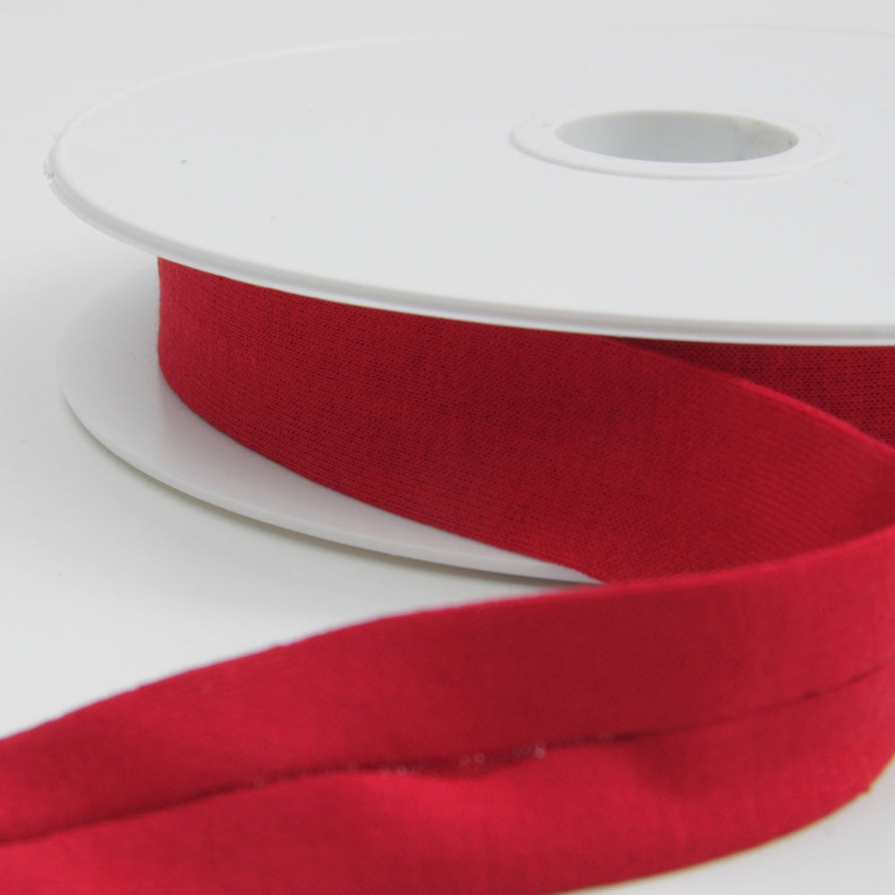 Cotton Jersey Binding 20mm - Red