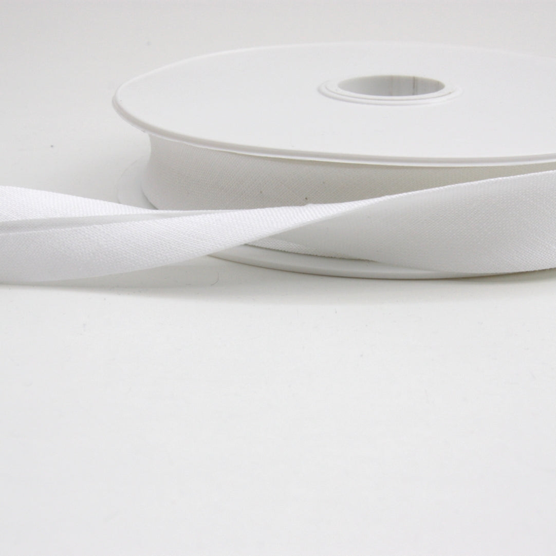 Linen Rivet Binding Linen Bias Binding 20mm - White | Haberdashery | Ray Stitch