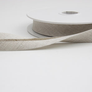 Linen Bias Binding 20mm - Natural