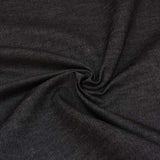 lightweight black chambray cotton fabric